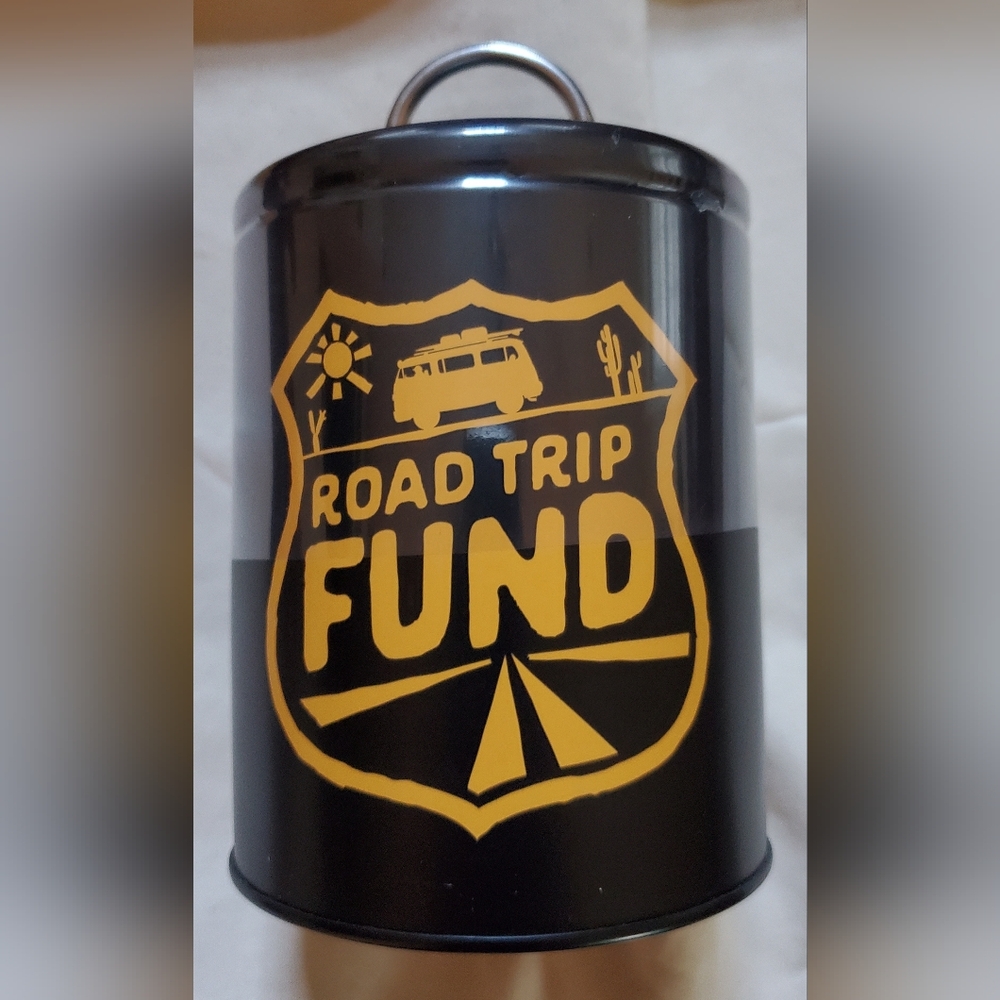 Black and Yellow Road Trip Bank with Multiple Accessories New And SEALED.